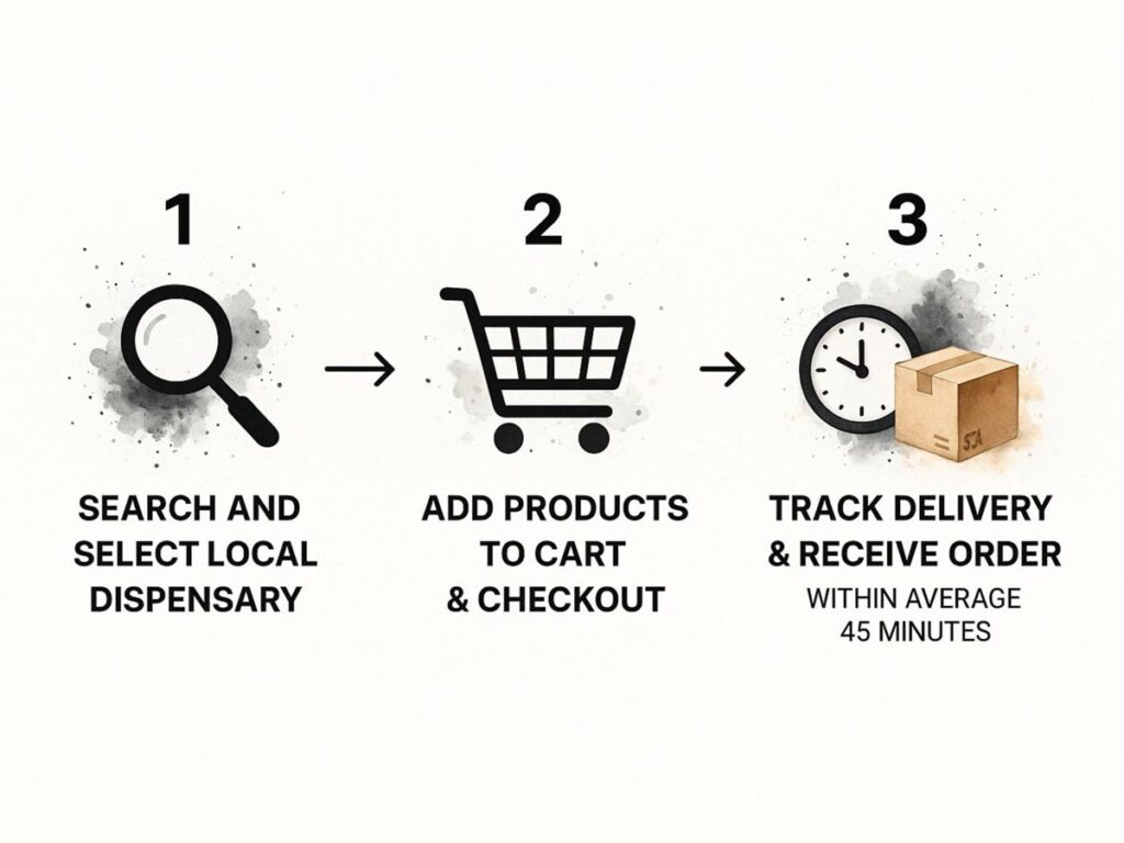 cannabis delivery process
