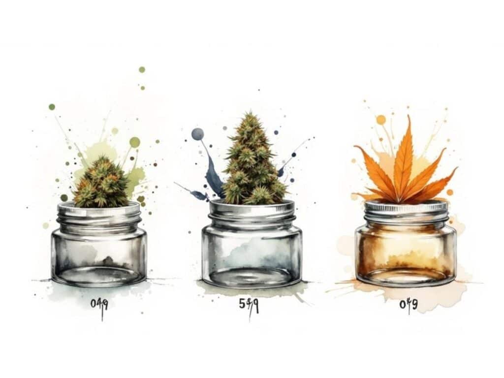 Jars of Cannabis
