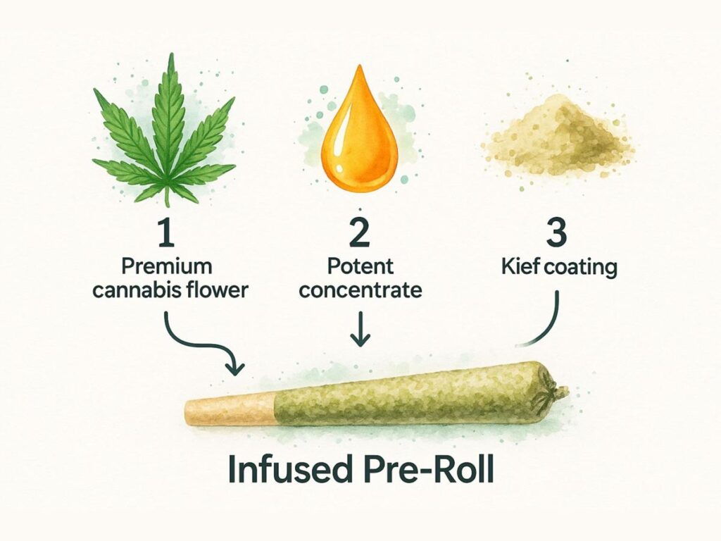 Infographic about infused pre rolls
