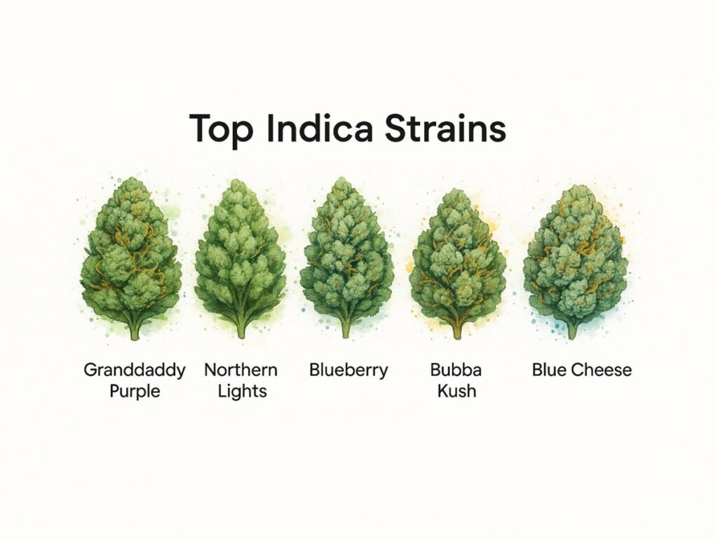 top indica strains