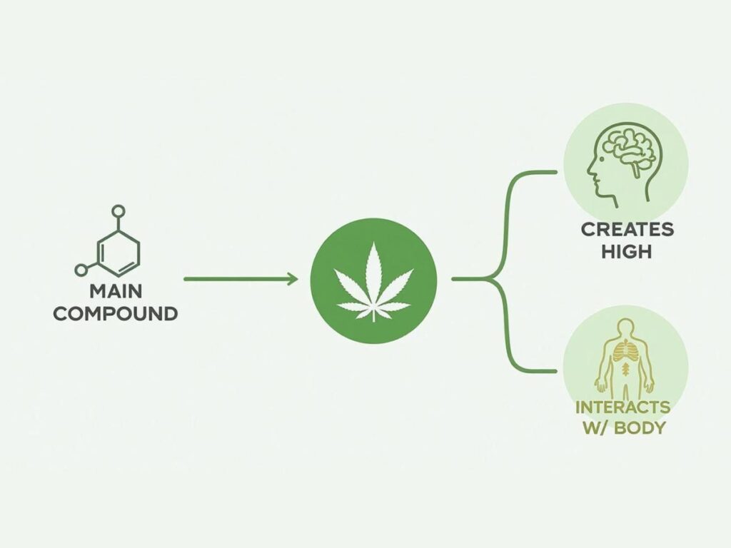Infographic about what is delta 9 THC