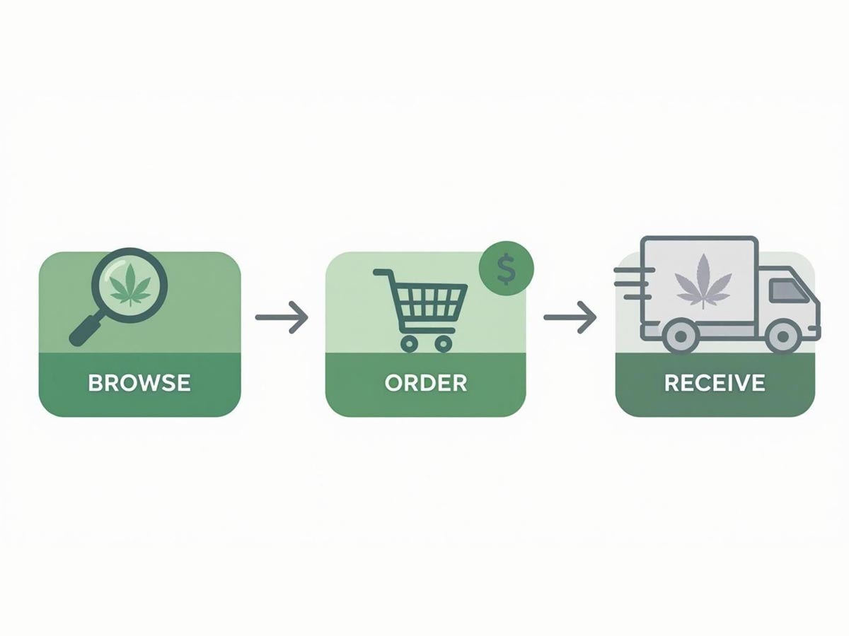 Infographic about dispensaries that deliver